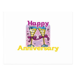 Cute, "Happy Anniversary" design Postcard