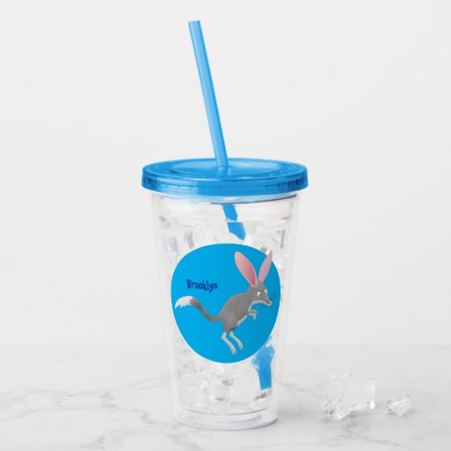 Cute happy Australian bilby cartoon  Acrylic Tumbler