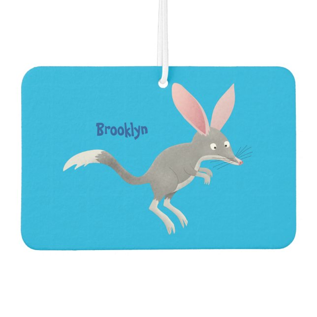 Cute happy Australian bilby cartoon  Air Freshener (Front)