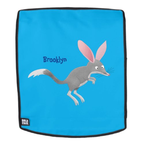 Cute happy Australian bilby cartoon Backpack
