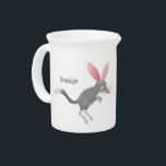 Cute happy Australian bilby cartoon Beverage Pitcher<br><div class="desc">This happy Australian bilby is jumping around the outback in fun cartoon illustration style.</div>