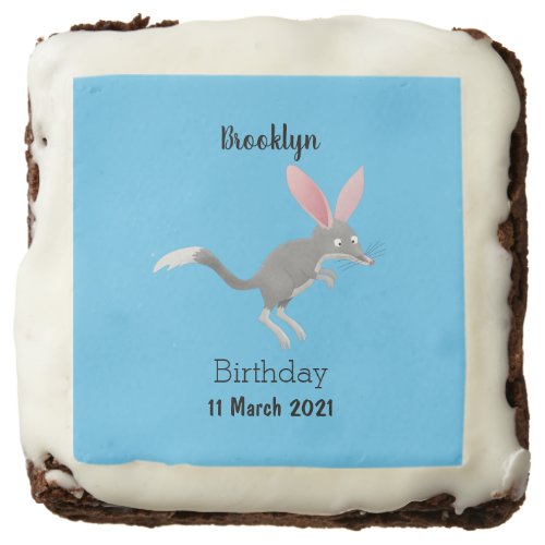 Cute happy Australian bilby cartoon Brownie