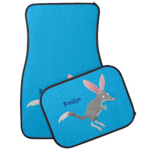 Cute happy Australian bilby cartoon Car Floor Mat