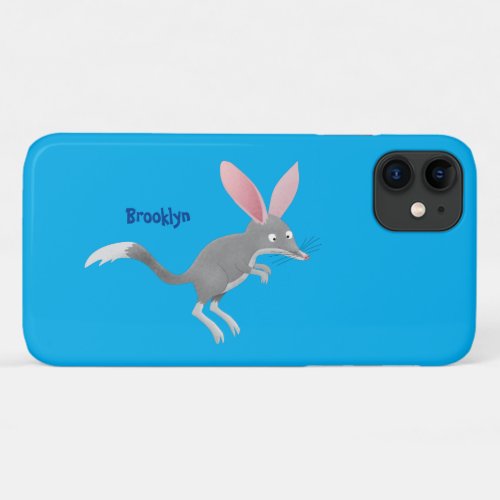 Cute happy Australian bilby cartoon iPhone 11 Case