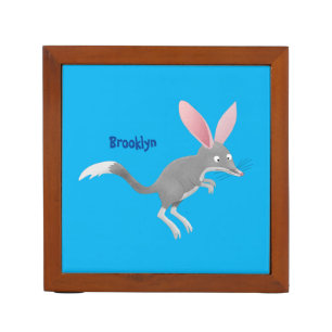 Cute happy Australian bilby cartoon Desk Organizer
