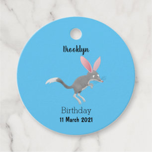 Cute happy Australian bilby cartoon Favor Tags