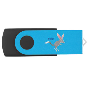 Cute happy Australian bilby cartoon Flash Drive