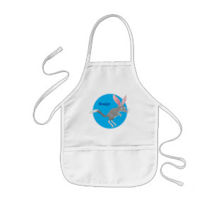Cute happy Australian bilby cartoon Kids' Apron