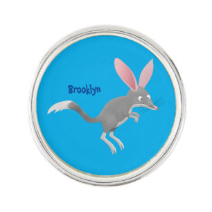 Cute happy Australian bilby cartoon Lapel Pin