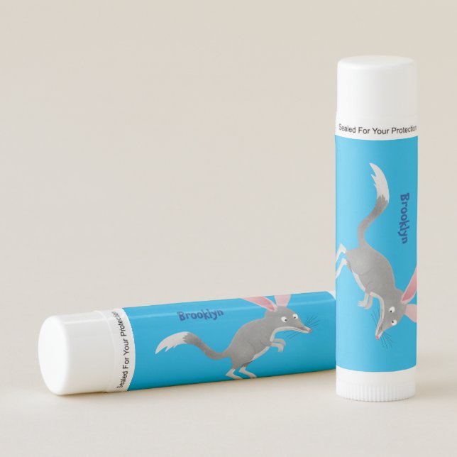 Cute happy Australian bilby cartoon  Lip Balm (Front)