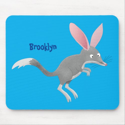 Cute happy Australian bilby cartoon Mouse Pad