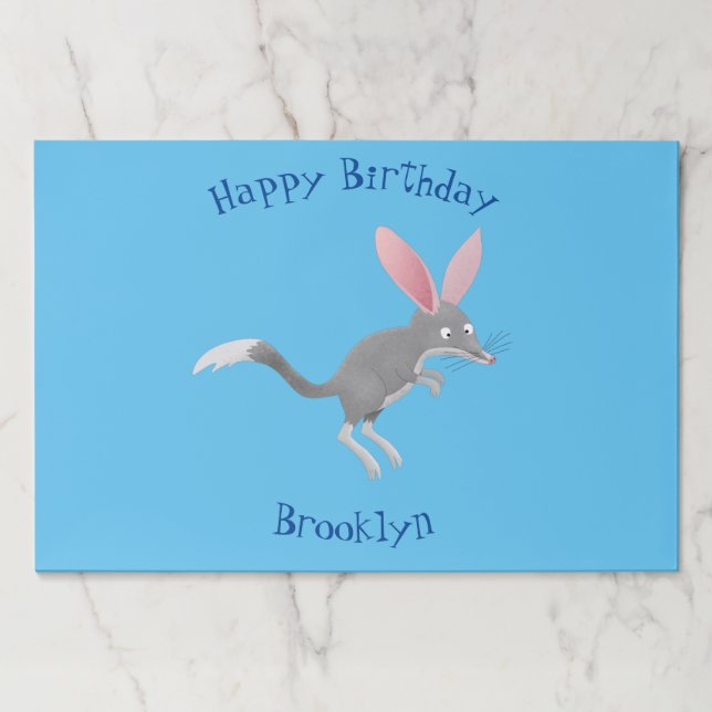 Cute happy Australian bilby cartoon  Paper Pad (Front)