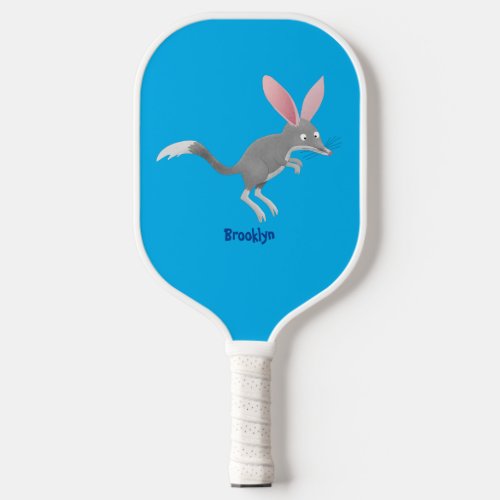 Cute happy Australian bilby cartoon  Pickleball Paddle