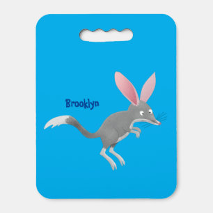 Cute happy Australian bilby cartoon Seat Cushion