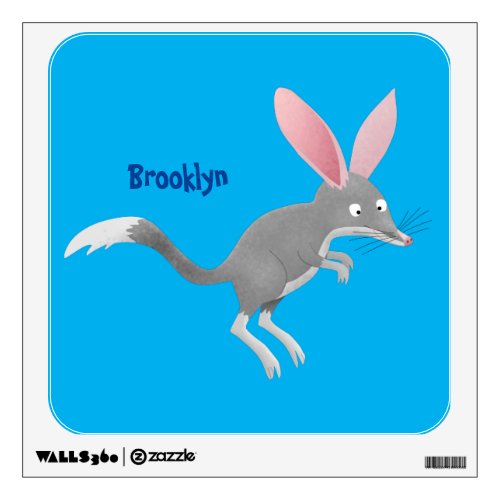 Cute happy Australian bilby cartoon  Wall Decal