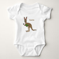 Cute happy Australian kangaroo illustration