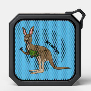 Cute happy Australian kangaroo illustration Bluetooth Speaker