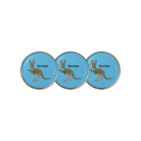 Cute happy Australian kangaroo illustration