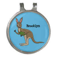 Cute happy Australian kangaroo illustration