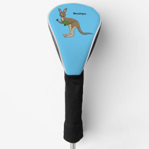 Cute happy Australian kangaroo illustration  Golf Head Cover