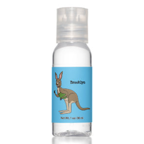 Cute happy Australian kangaroo illustration  Hand Sanitizer