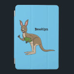 Cute happy Australian kangaroo illustration iPad Mini Cover<br><div class="desc">A fun kangaroo from down under! Drawn in happy illustration style.</div>