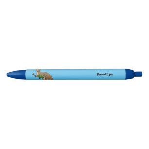Cute happy Australian kangaroo illustration Pen