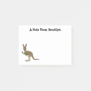 Cute happy Australian kangaroo illustration Post-it Notes