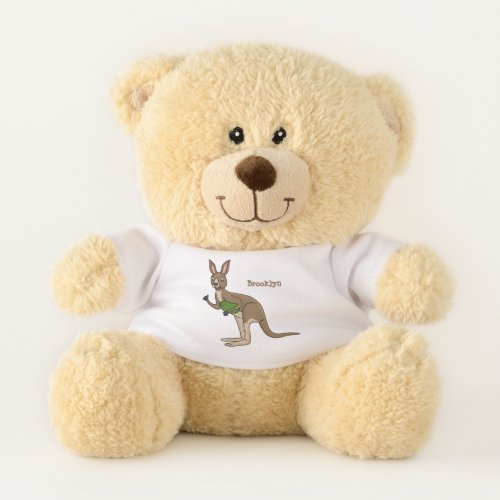 Cute happy Australian kangaroo illustration  Teddy Bear