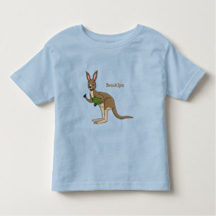 Cute happy Australian kangaroo illustration Toddler T-shirt