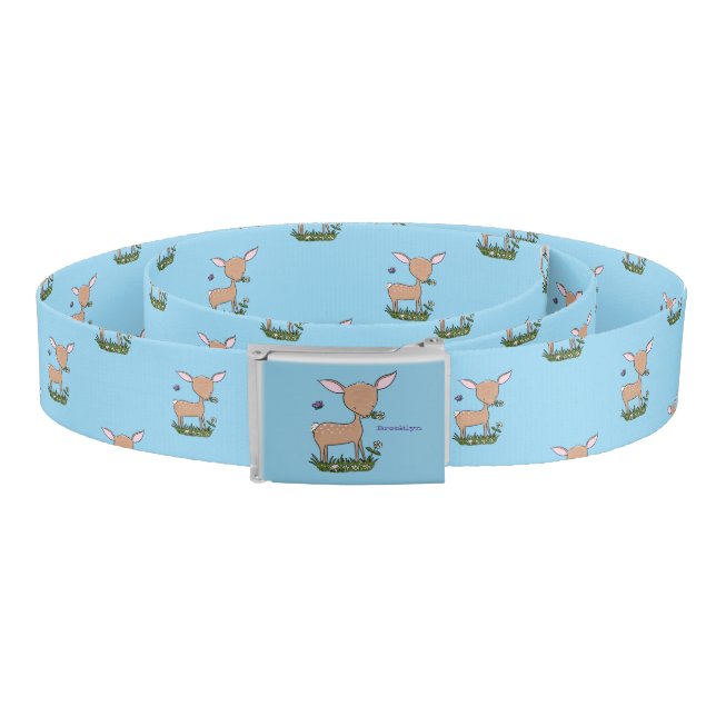 Cute happy baby deer cartoon illustration belt (Coil)
