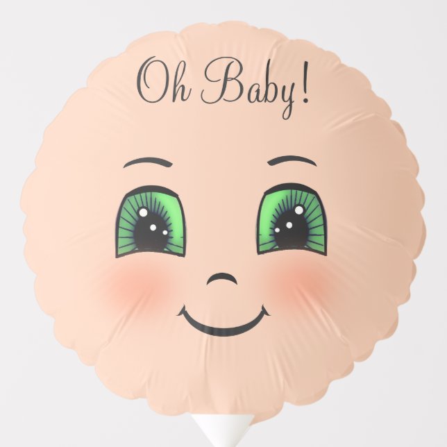 Cute Happy Baby Face Balloon (Front)