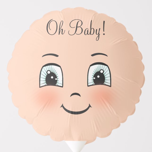 Cute Happy Baby Face Balloon (Front)