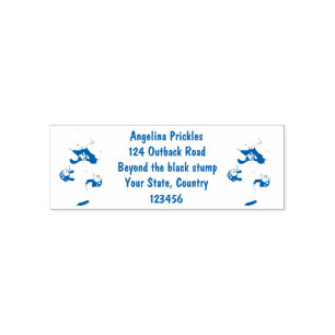 Cute happy baby platypus cartoon illustration self-inking stamp