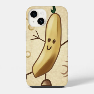 Cute happy banana iPhone 14 case
