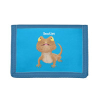 Cute happy bearded dragon lizard cartoon