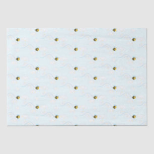 Cute happy bee tissue paper