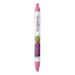Cute happy beet root kitchen cartoon illustration pen