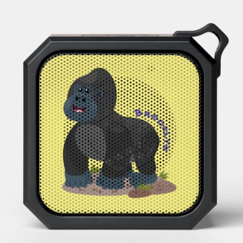 Cute happy big gorilla cartoon illustration bluetooth speaker