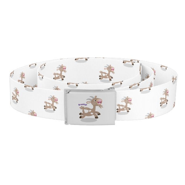 Cute happy billy goat cartoon belt (Coil)