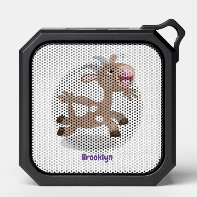 Cute happy billy goat cartoon bluetooth speaker (Front)