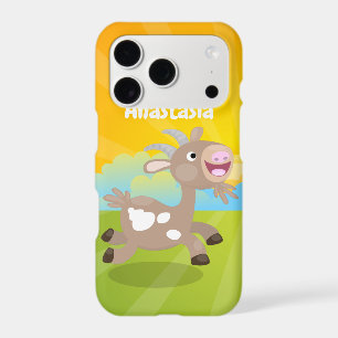 Cute happy billy goat cartoon iPhone 17 pro case