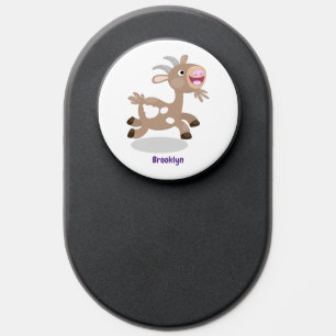 Cute happy billy goat cartoon PopSocket