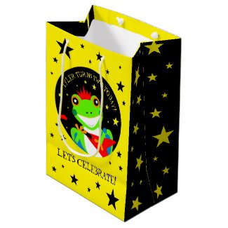 Rockin' Birthday Tree Frog with Red Guitar