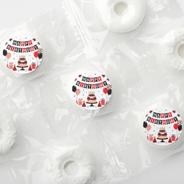 Cute Happy Birthday ladybug theme Life Saver® Mints (Assorted)