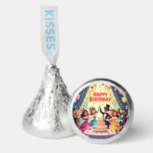 Cute Happy Birthday masquerade theme Hershey®'s Kisses®