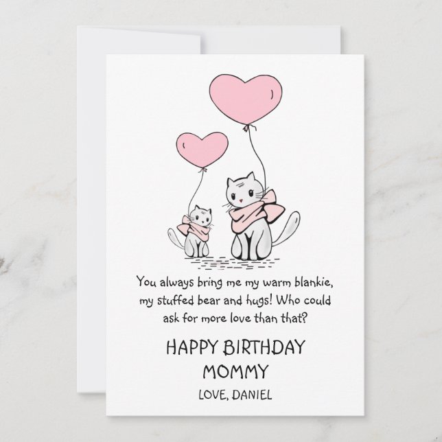 Cute Happy Birthday Mommy (Front)