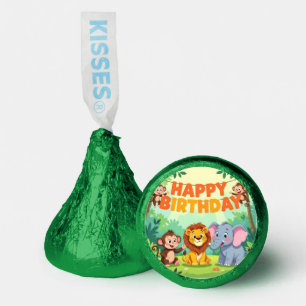 Cute Happy Birthday safari theme Hershey®'s Kisses®