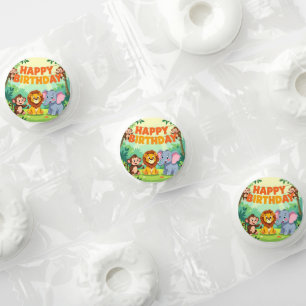 Cute Happy Birthday safari theme Life Saver® Mints