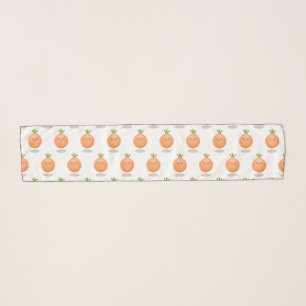 Cute happy brown onion green cartoon illustration scarf